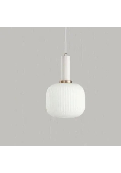 Rsylight Rustik Dekoratif Metal Modern Beyaz Opal Beyaz Camlı Tekli Avize-rys9019062 Siyah