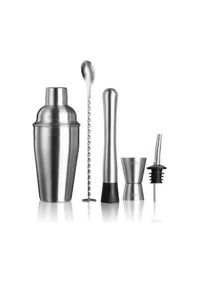 Paslanmaz Çelik Kokteyl Shaker Seti, 5 Parça Bartender Seti 500 Cl