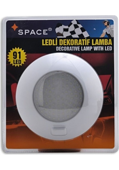 Space Ledli Dekoratif Tavan Lambası 91led Yuvarlak 24v / Laak122-1-24