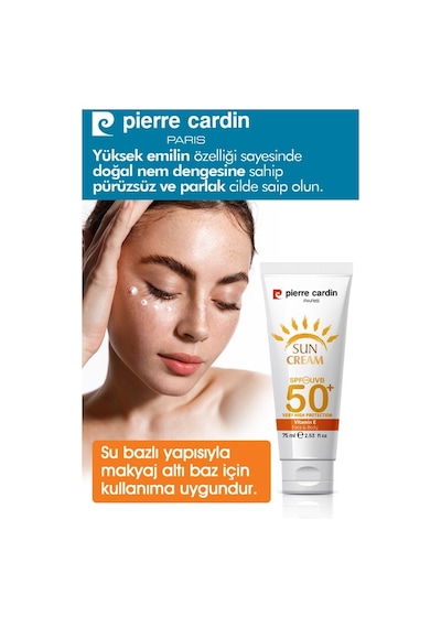 Pierre Cardin Leke Karşıtı Yüksek Koruyucu Yüz Güneş Kremi SPF50+ 75 ML