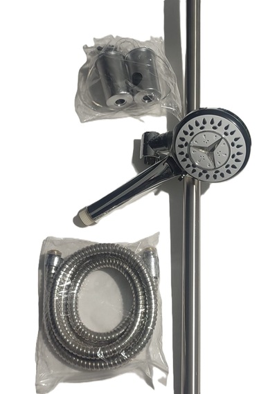 Çiğdem Sürgülü Duş Seti 5 Fonksiyonlu - Sliding Shower Set Krom