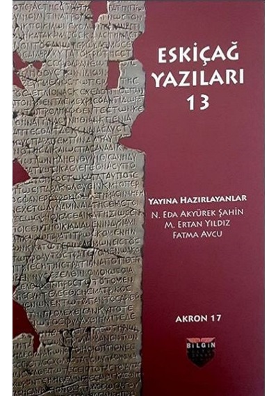 Eskiçağ Yazıları 13 n11.630