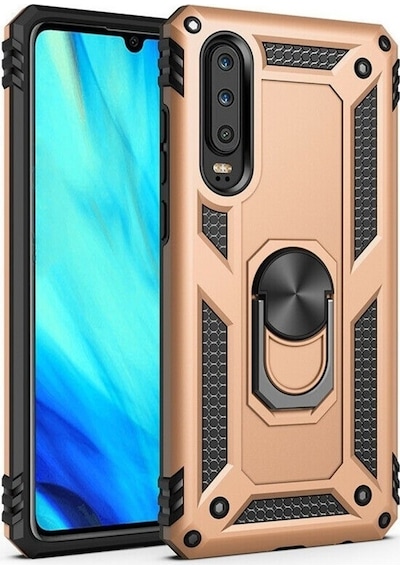 Huawei P Smart Pro 2019 Kılıf Tank Koruma Vega Standlı Yüzüklü Mı  (510536852)