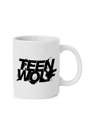 Beyaz Teen Wolf Baskılı Kupa Bardak