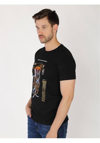 Roberto Cavalli Erkek Tshirt /M.Rob.0421.14022 Siyah