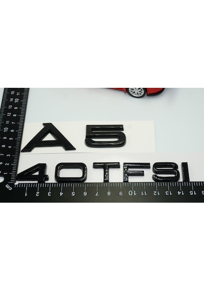 Audi A5 40 Tfsi Parlak Siyah Abs 3m 3d Bagaj Yazı Logo