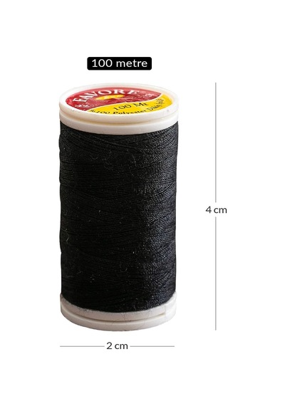 Favore Casa Dikiş İpi 100 Metre Polyester Siyah Diğer