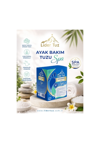 Ayak Bakım Tuzu Spa 1 Kg 4x250 Gr Kaya Tuzu & Epsom Tuzu %100 Doğal Mineralli