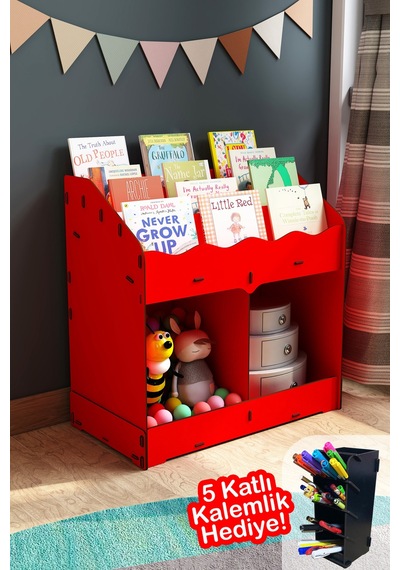Toby Ahşap Montessori Kitaplık Bebek Çocuk Odası Eğitici 6 Bölmeli İskandinav Tarz Raflı Kitaplık Kırmızı - 681074137 Kırmızı Toby Ahşap Montessori Kitaplık Bebek Çocuk Odası Eğitici 6 Bölmeli İskandinav Tarz Raflı Kitaplık Kırmızı - 681074137 Kırmızı