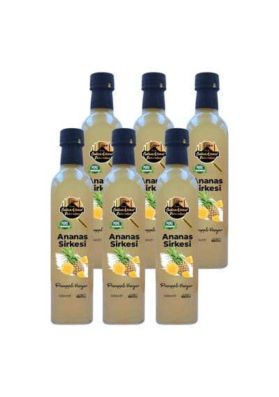 Ananas Sirkesi %100 Katkısız Doğal 6x500 Ml Özel Üretim