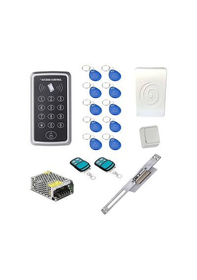 Rfid Kumandalı Kapı Zili Şifreli Kapı Kilidi Sistemi Kapı Açma Seti Bas Aç Kilit