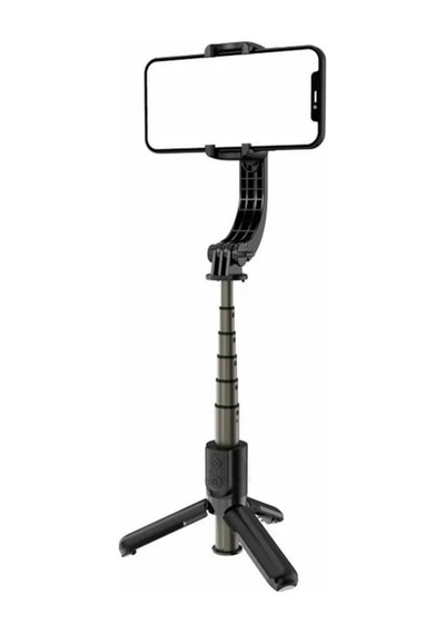 Tr L108mini Gimbal Motorlu Telefon Selfie Çubuğu Tripod, Siyah