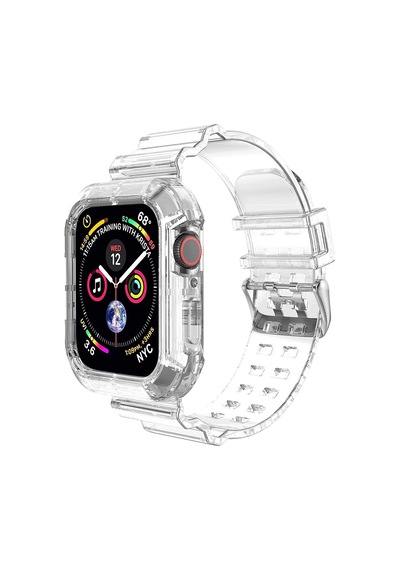 Apple Watch Series 8 41mm İçin Kordon Transparent Clear Band Şeffaf Çok Renkli
