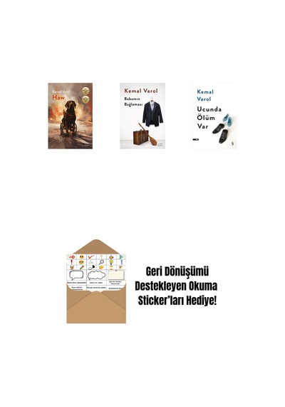Haw + Babamın Bağlaması Ciltli + Ucunda Ölüm Var + Okuma Sticker'ları