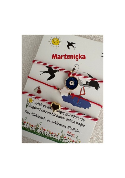 Nazar Boncuğu Kalp Marteniçka Dilek Bilekliği Ve Kırmızı İp Bileklik Altın Altın Nazar Boncuğu Kalp Marteniçka Dilek Bilekliği Ve Kırmızı İp Bileklik Altın Altın