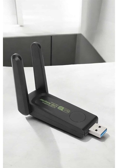 Çift Antenli Usb 3.0 Dual Band Wifi Alıcı Adaptör 1200 Mbps