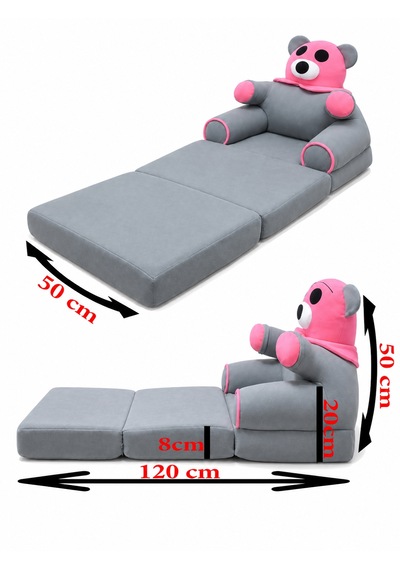 Teknor Ayıcık Katlanabilir Çocuk Koltuğu 120 Cm Pembe