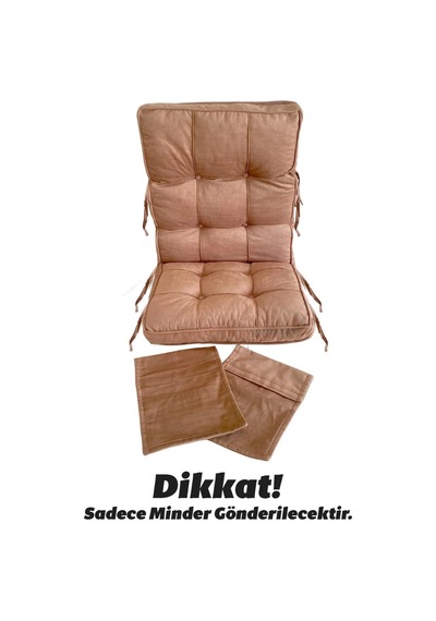 Reyo Home Sallanan Sandalye Minderi Kapitone Çift Cepli Kahve