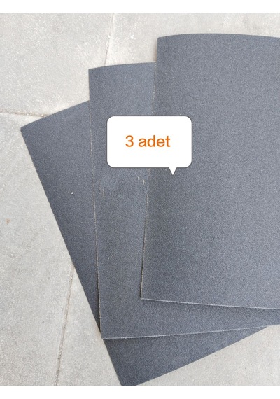 Kağıt Zımpara 3 Adet 180 Kum Su Zımparası 23x28 Cm