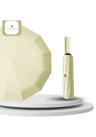 Aventus Umbrella Aventus 12tellı Uv Korumalı Extra Büyük Çaplı Şemsiye Krem