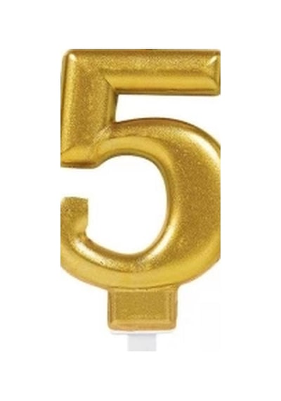 5 Rakam Mum Gold Renk Evimdeyokyok Altın