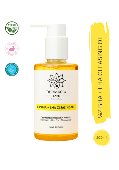 Bha +lha, Salisilik Asit, Siyah Nokta Karşıtı, Yüz Ve Vücut Arındırıcı Temizleme Yağı 200 Ml