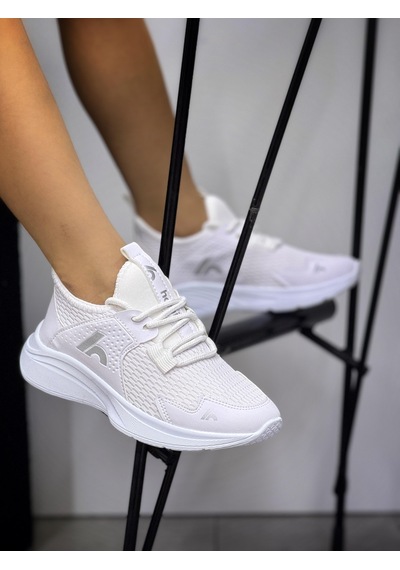 Bağcıklı Unisex Çocuk Spor Ayakkabısı-beyaz-325 Beyaz