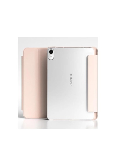 Huawei Matepad 11.5 İnç 2025 8gb / 128gb İle Uyumlu Kapak Smart Standlı 360 Tam Koruma Akıllı Pu Deri Kılıf - Pembe 2