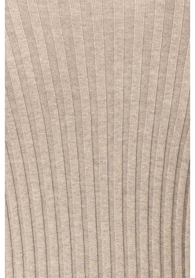 Ateş Triko Erkek Balıkçı Yaka Slim Fit Fitilli Triko Kazak 6091288 Gri Gri