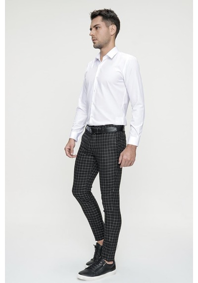 Efor P 1083 Slim Fit Siyah Spor Pantolon Siyah