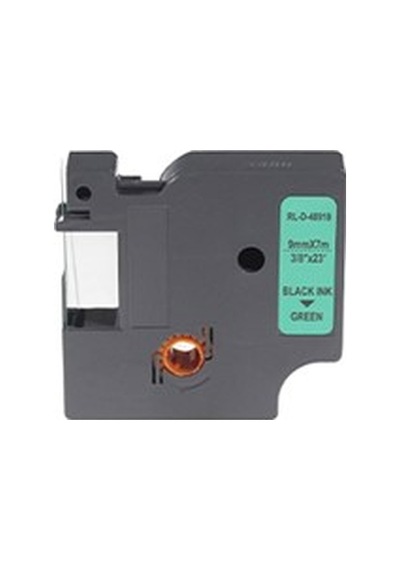 DYMO D1 40919 YESIL ETIKETE SIYAH 9mm x 7m Uyumlu