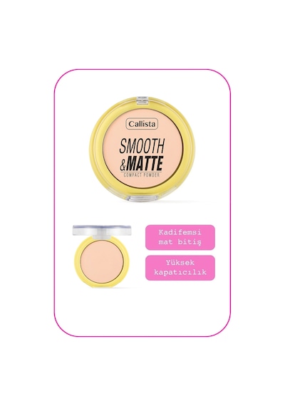 Callista Smooth Matte Compact Powder Mat Görünümlü Pudra 32 Natural