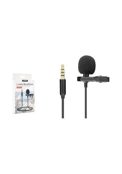 Telefon Yaka Mikrofonu AUX 3.5 MM 2 Metre