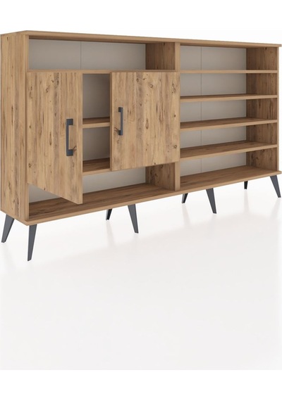 Arges Konsol 7 Raflı 2 Kapaklı 176x30x99 Çam-çam/antrasit Çam-çam/antrasit Arges Konsol 7 Raflı 2 Kapaklı 176x30x99 Çam-çam/antrasit Çam-çam/antrasit