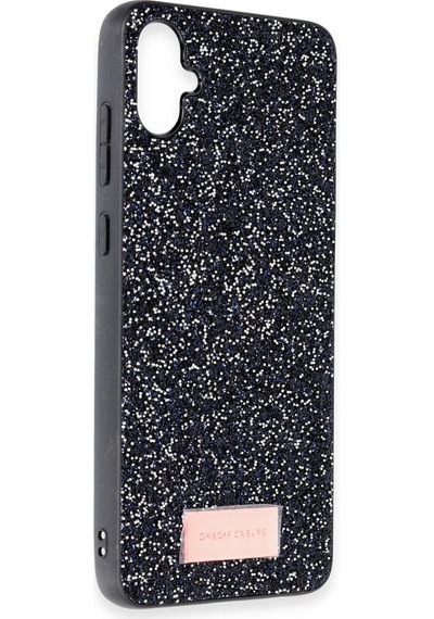 Samsung  Uyumlu  Galaxy A05 Bright Simli Kapak Siyah