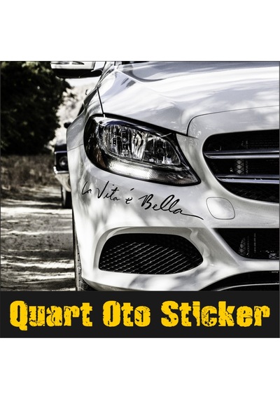 Hayat Güzeldir, La Vita E Bella Araba Sticker, Oto Sticker (262667937)