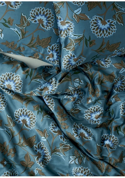 Bella Maison %100 Pamuk Saten Arora Çift Kişilik Nevresim Takımı Mavi 200x220 Cm Mavi