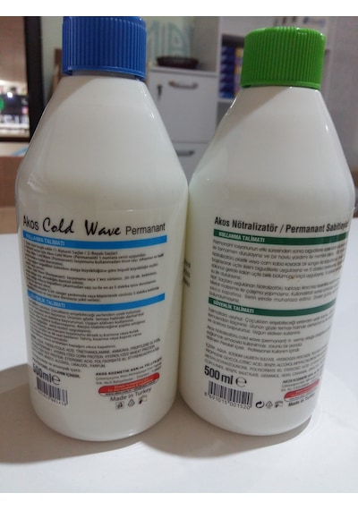 Akos Cold Wave Natural Saçlar + Perma Nötralizatör 500 Ml X 2 Standart