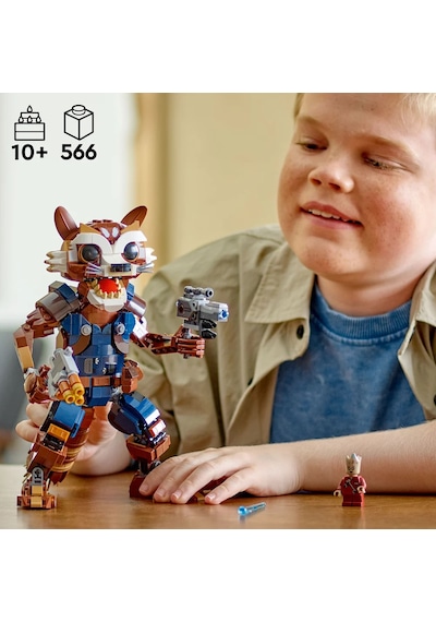 LEGO® Marvel Rocket ve Bebek Groot 76282 10+ Yaratıcı Oyuncak Yapım Seti - 566 Parça