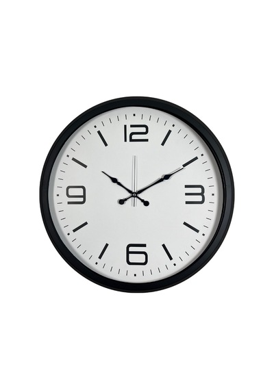 Siyah Modern & Şık 52 Cm Metal Duvar Saati