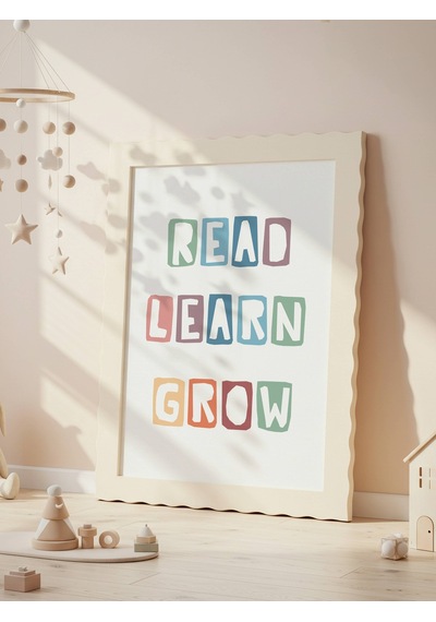 Read Learn Grow Dijital Baskı Poster V5 Çerçevesiz