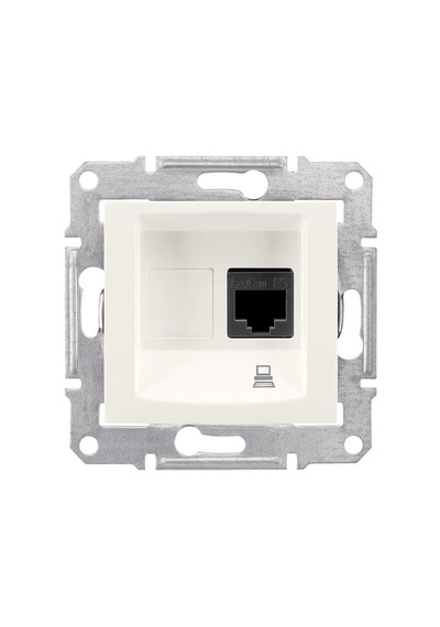 Schneider Sedna Krem Tekli Rj45 Cat6 Ethernet Prizi