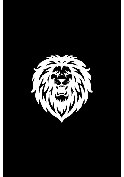 Aslan Tasarımlı Sticker 10 X 10 Cm