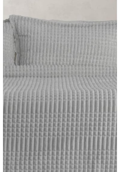 Merinos Modern Line Tek Kişilik Battaniye Seti Gri Gri