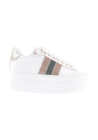 Dgn Es865-23y Kadin Kalin Silver Taşli Sneakers Ayakkabi ES865-2007-R0198 Beyaz