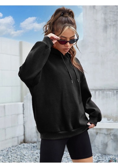 Altamira Unisex Its Okey Baskılı Oversize Kapüşonlu Sweatshirt 001