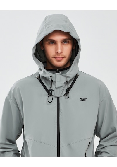 Skechers Micro Collection M Hooded Jacket Erkek Gri Ceket S241042-035 Gri