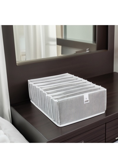 Akordiyon Organizer Çekmece Içi Düzenleyici Large Kumaş 100 X 100 Beyaz Diğer