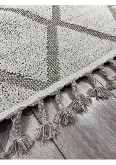 Merinos Halı Jüt İskandinav Halı+140x200 Ebatlı+şık Tasarım