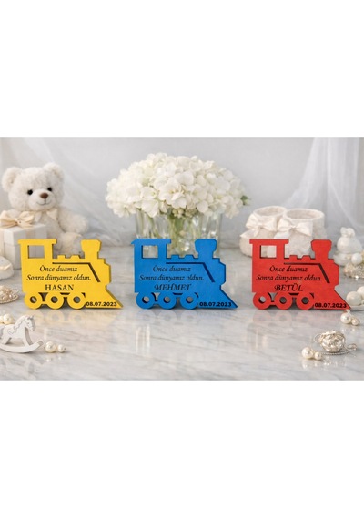 Magnet Tren Temalı Kişiye Özel 25 Adettir Şık Ve Modern No 046